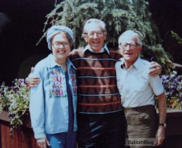 Charles M. Schultz with Art Babbitt and Barbara Babbitt