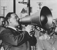 Herb Sorrell at the Disney Strike