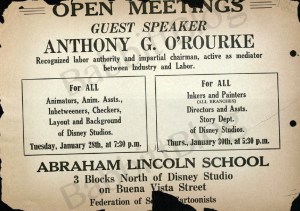 Disney Federation Screen Cartoonists Jan 30