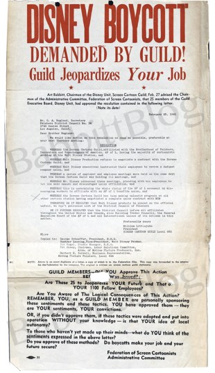 Feb 27 Disney Boycoot Federation Guild